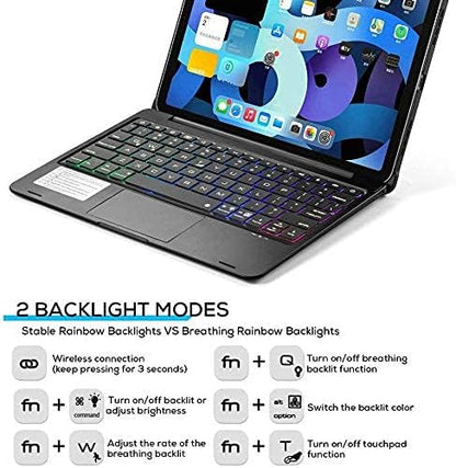 Keyboard Case for iPad 10.2 9th/8th/7th Gen, Rotating Case for iPad9/iPad8/iPad7