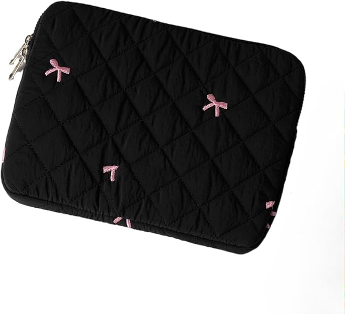Cute Bow Graphic Carrying Laptop Bag Y2K Preppy Laptop Sleeve Case Bag Kawaii