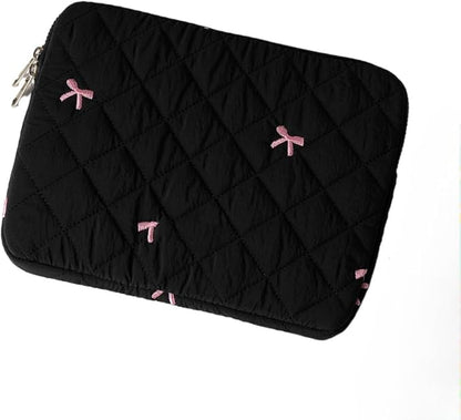 Cute Bow Graphic Carrying Laptop Bag Y2K Preppy Laptop Sleeve Case Bag Kawaii