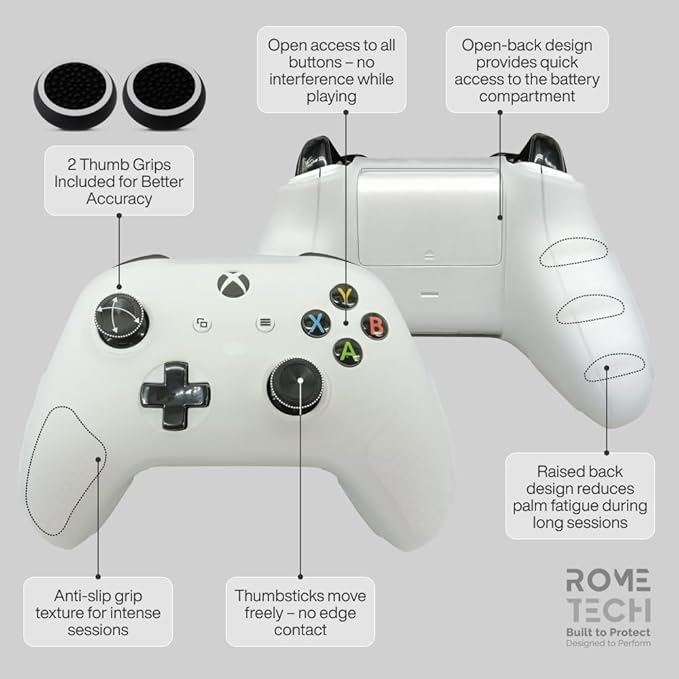 for Xbox Controller Series X/S Silicone Protective Cover, Soft Skin Xbox