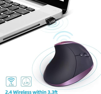 Ergonomic Mouse Wireless, Vertical Mouse Right Handed Small Mouse