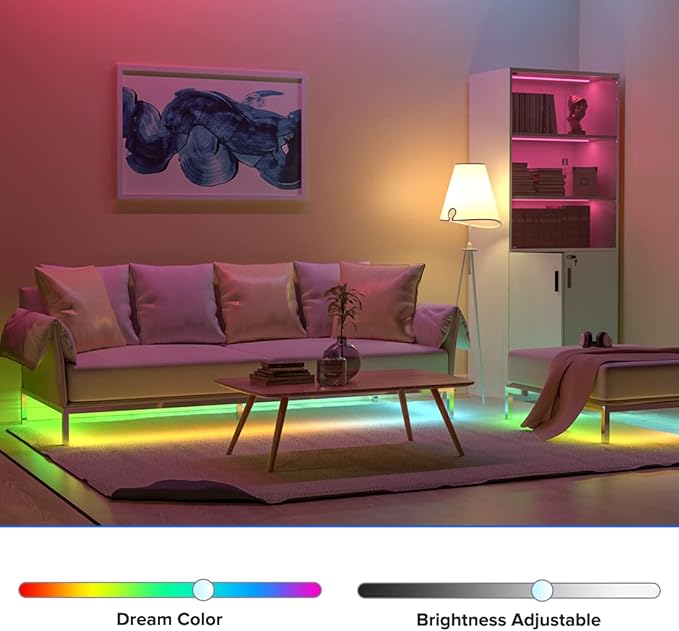 BTF-LIGHTING C04W RGBW PWM SMD FCOB 5PIN LED Strip 2.4GHz Tuya WiFi Group