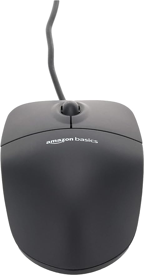 Amazon Basics 3-Button USB Wired Mouse