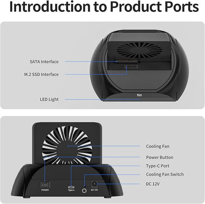Hard Drive Docking Station, Pcie NVMe Adapter