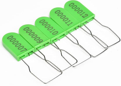 100PCS Plastic Padlock Security Seals Metal Wire Padlocks Electric Meter