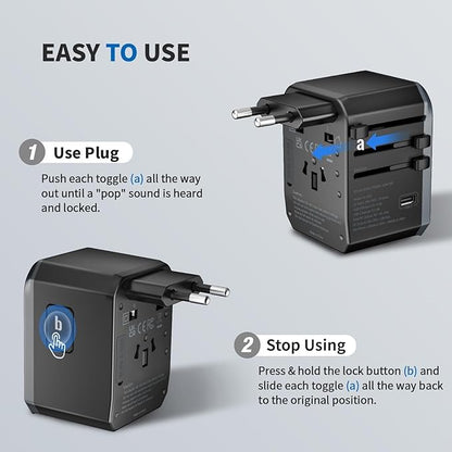 EPICKA Universal Travel Adapter, International Power Adapter