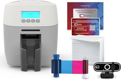 Bodno Magicard 600 Dual Sided ID Card Printer & Complete Supplies Package ID