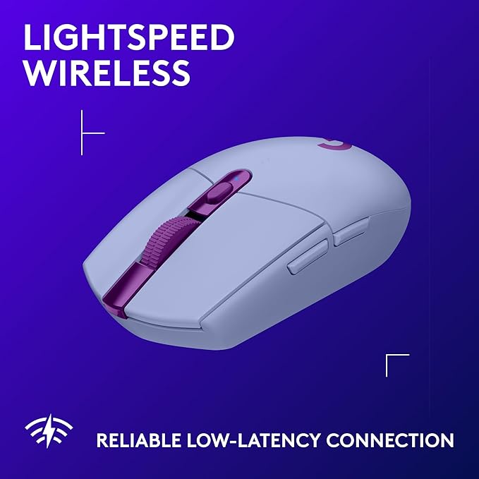Logitech G305 LIGHTSPEED Wireless Gaming Mouse, Hero 12K Sensor, 000 DPI