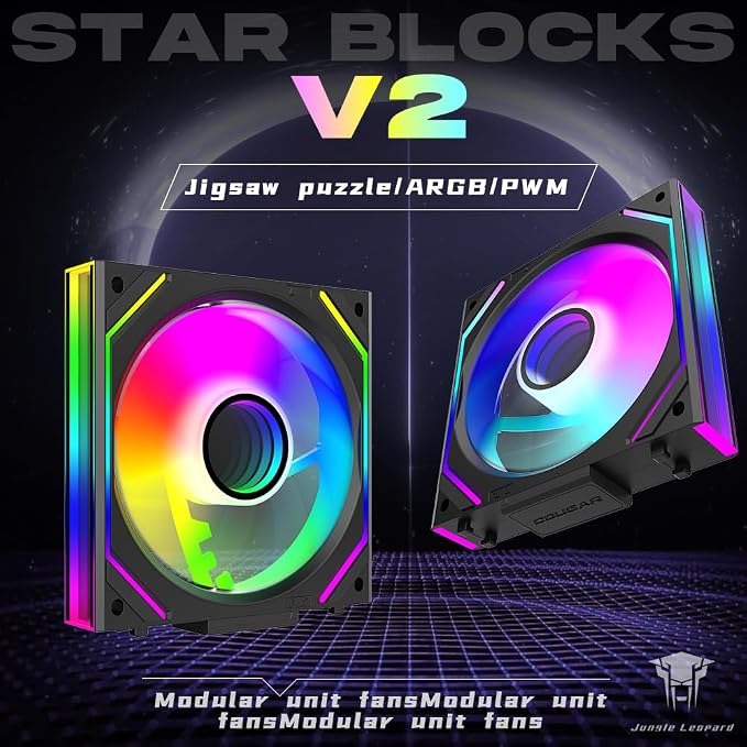 Jungle Leopard Interstellar V2 120mm Case Fan Infinity Mirror Module