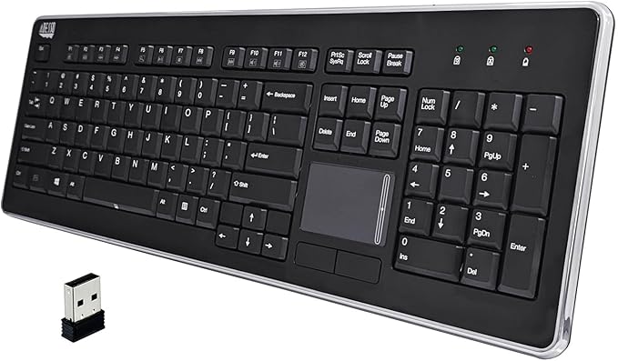 Adesso WKB-4400UB Wireless Desktop Touchpad Keyboard