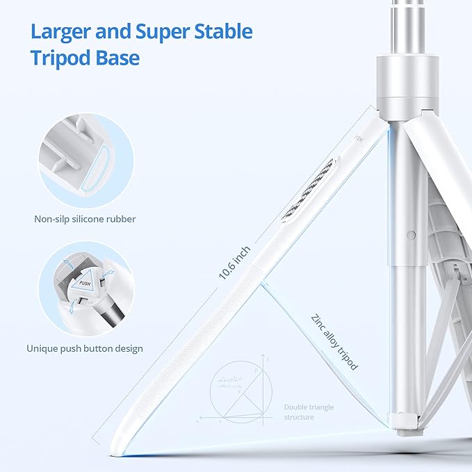ATUMTEK 60" Selfie Stick Tripod, All in One Extendable Phone Tripod Stand