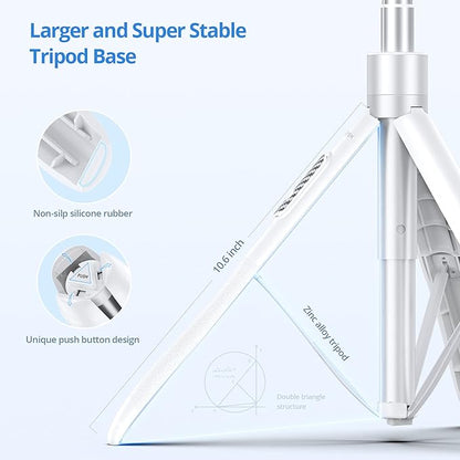 ATUMTEK 60" Selfie Stick Tripod, All in One Extendable Phone Tripod Stand