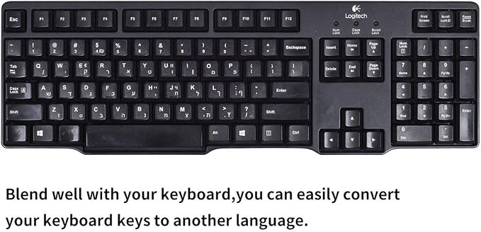 Hebrew-English Keyboard Stickers