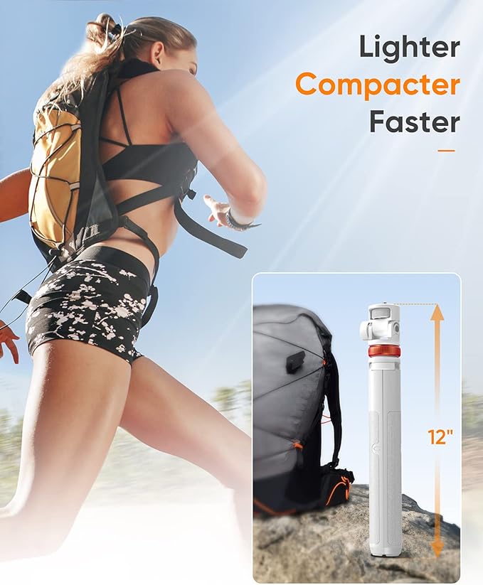 EUCOS 62" Tripod for iPhone, Sturdy Selfie Stick Tripod