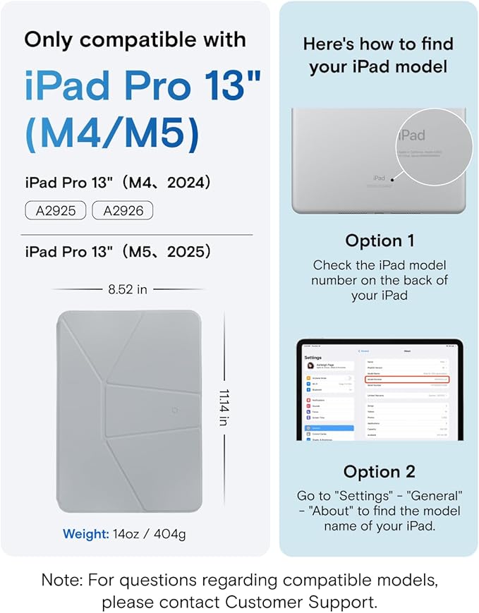 MOFT Dynamic Folio Case for iPad Pro 13-inch, Silm Magnetic Stand Case