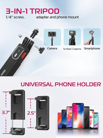 ULANZI MA09 Extendable Selfie Stick Tripod Stand