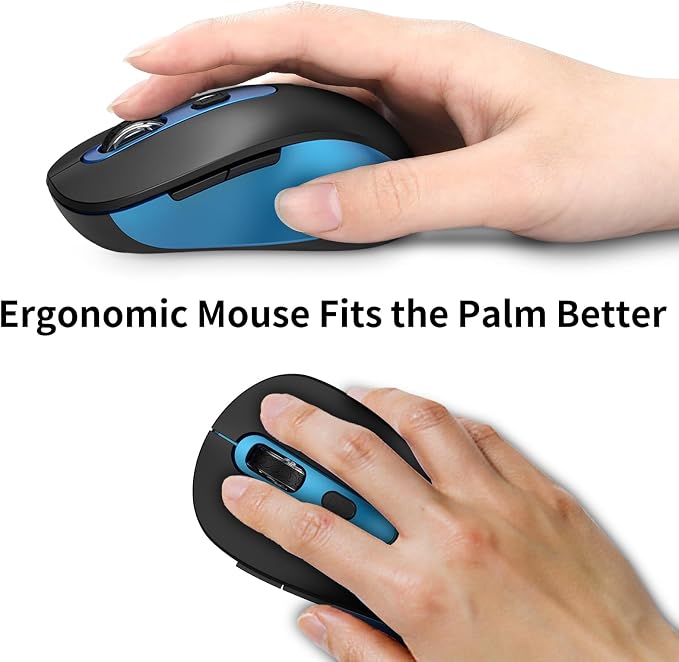 Wireless Mouse for Laptop, Chromebook, Silent Mouse