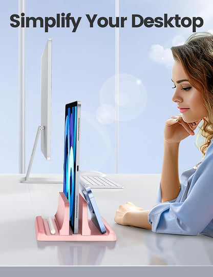 Vaydeer Vertical Laptop Stand Holder Plastic Adjustable Desktop Notebook Dock