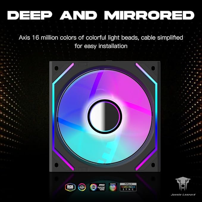 Jungle Leopard Interstellar V2 120mm Case Fan Infinity Mirror Module
