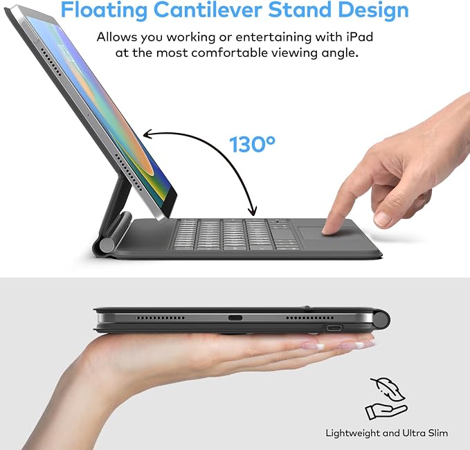 Keyboard Case for iPad 10th Generation 2022 & 11th – Magic-Style Keyboard