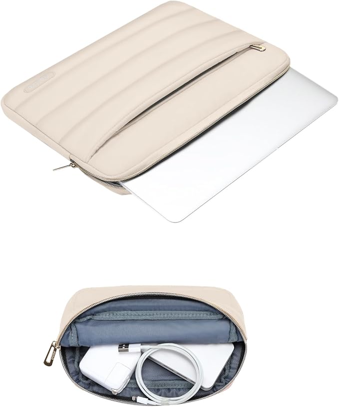 MOSISO 17-17.3 inch Laptop Case, 17.3 inch Puffy Laptop Sleeve Compatible