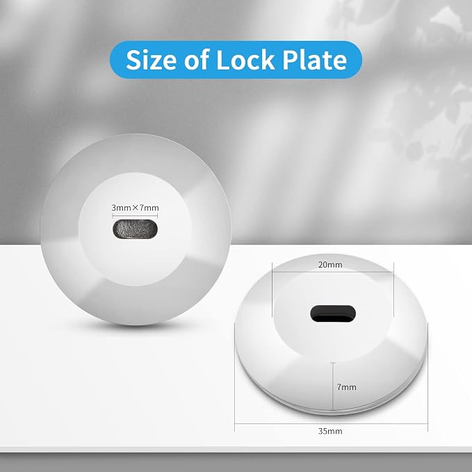 5 Pack Anchor Plate Adhesive Security Plate