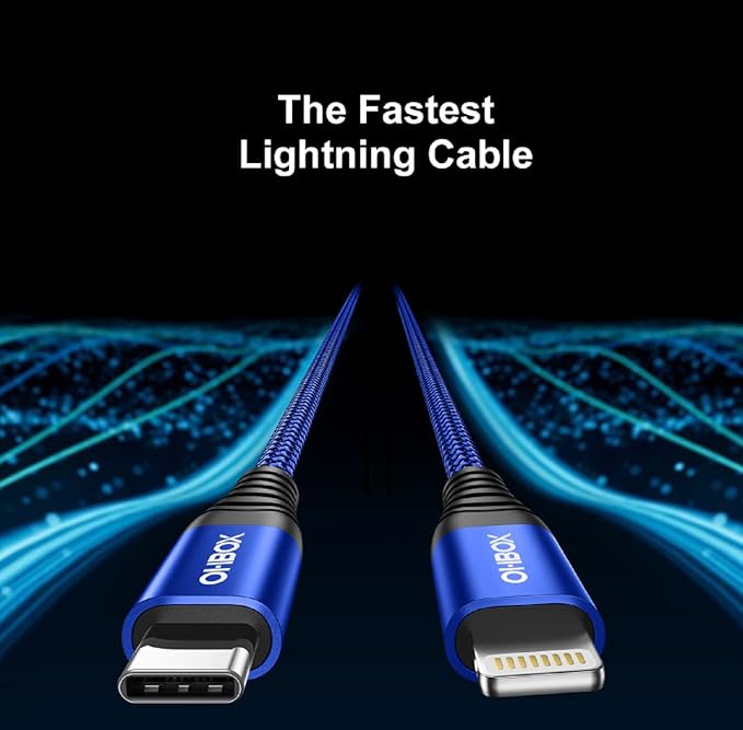 USB C to Lightning Cable 6FT 2Pack Apple MFi Certified iPhone Fast Charger Type