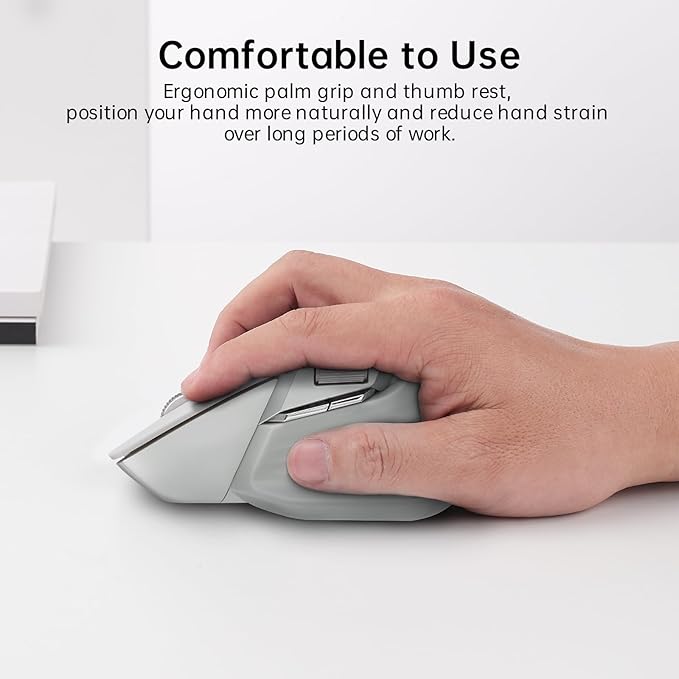 Rapoo MT760 Multi-Device Wireless Mouse, 11 Programmable Buttons, 4K DPI