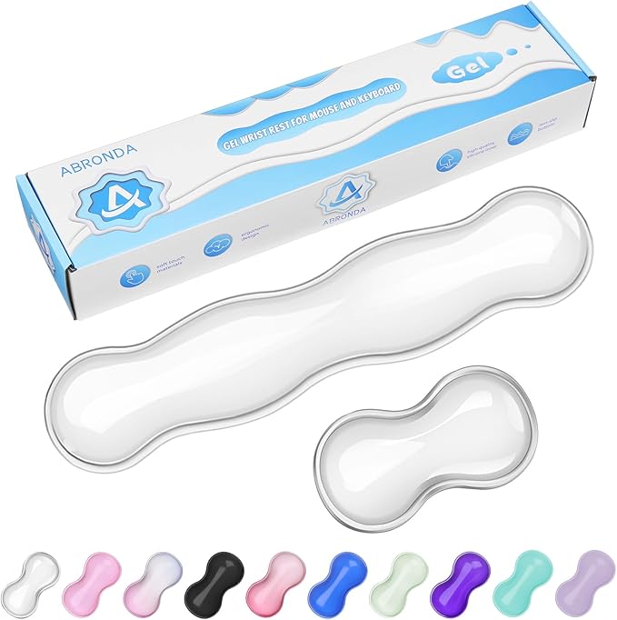 Gel Wrist Rest for Keyboard and Mouse, Wrist Rest for Keyboard, Mouse Wrist