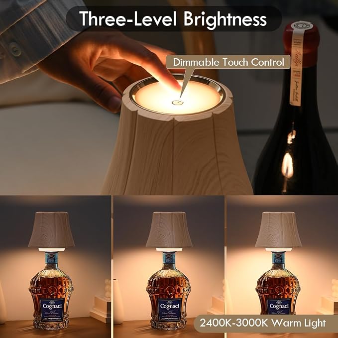 WILIT Wireless Bottle Lamp Shades