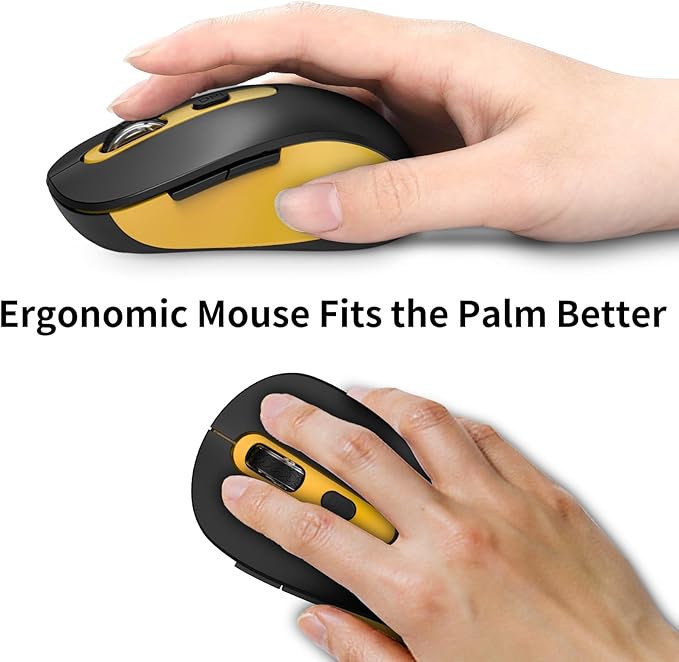 Wireless Mouse for Laptop, Chromebook, Silent Wireless Mouse