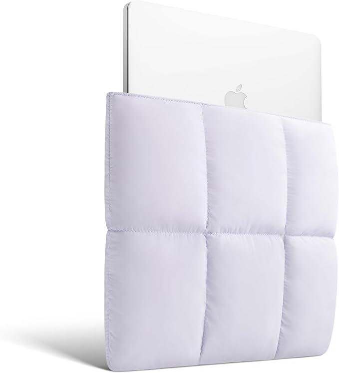 Comfyable Puffy Laptop Sleeve 13 Inch 14 Inch, Quilted Puffer Laptop Carrying