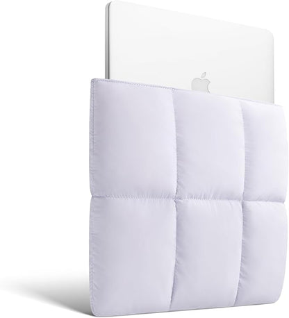 Comfyable Puffy Laptop Sleeve 13 Inch 14 Inch, Quilted Puffer Laptop Carrying