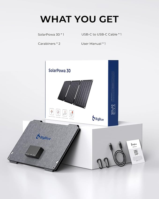 BigBlue 30W Solar Panel Charger