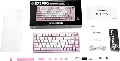 YUNZII B75 PRO Wireless Mechanical Keyboard, 75% Layout