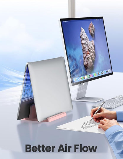 Vaydeer Vertical Laptop Stand Holder Plastic Adjustable Desktop Notebook Dock