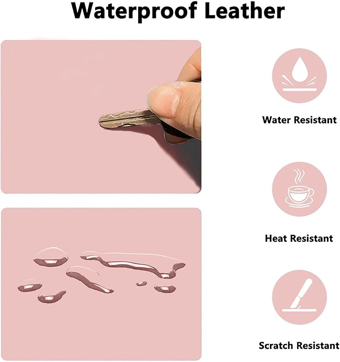 PU Leather Desk Pad Protector Gaming Mouse Pad Non Slip Desk Mat