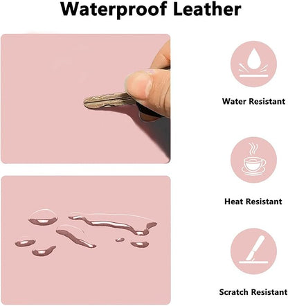 PU Leather Desk Pad Protector Gaming Mouse Pad Non Slip Desk Mat