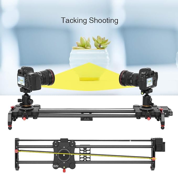 GVM Motorized Camera Slider, Tracking Shooting and 120 Degree Panoramic Shooting
