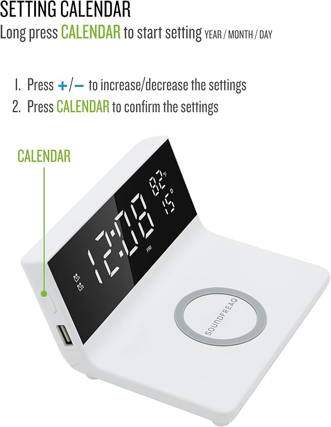 Soundfreaq Charge Rise II, SFQ-20: Digital Alarm Clock,