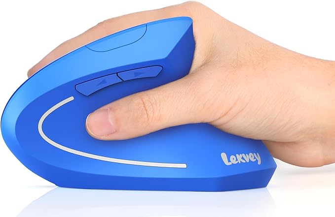 Lekvey Ergonomic Mouse, Vertical Wireless Mouse Rechargeable 2.4G USB Optical