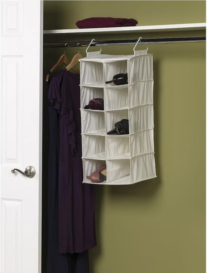 Household Essentials 311344 10 Pocket Hanging Shoe Storage Organizer