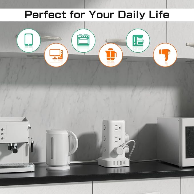 Tower Surge Protector Power Strip