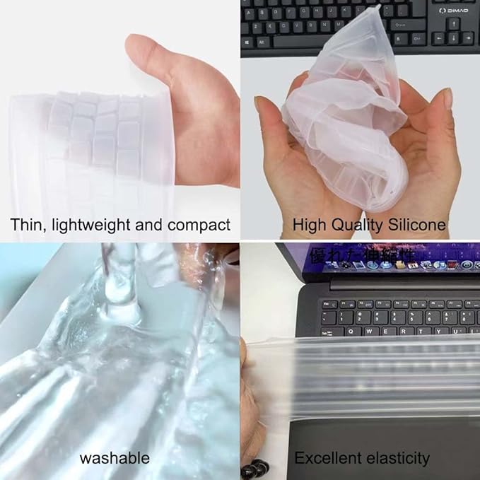 Ultra Thin Desktop PC Silicone Clear Keyboard Cover Skin Protector