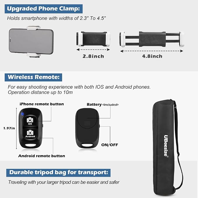 UBeesize 67” Camera Tripod