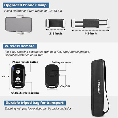 UBeesize 67” Camera Tripod