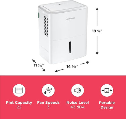 Frigidaire 22-Pint Portable Dehumidifier