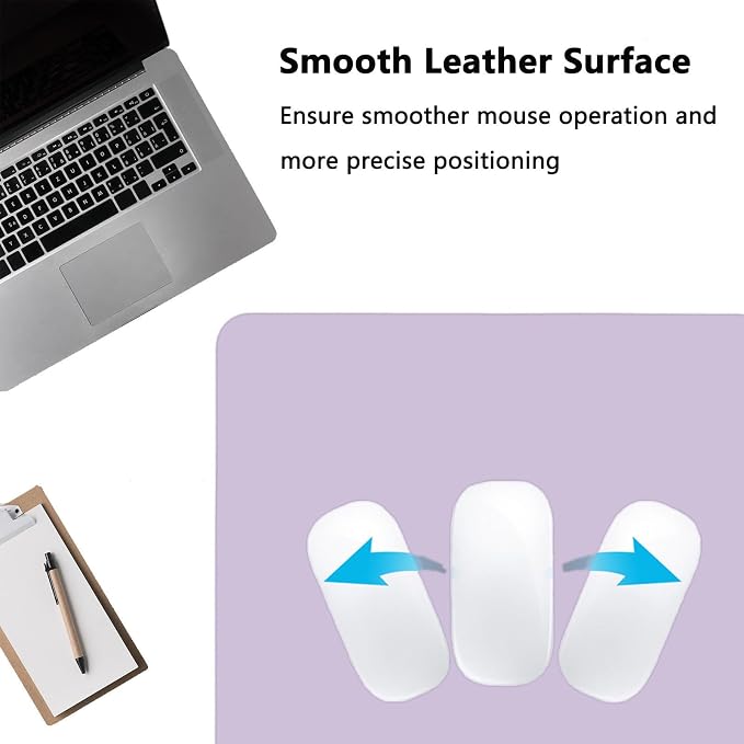 PU Leather Desk Pad Protector Gaming Mouse Pad Non Slip Desk Mat