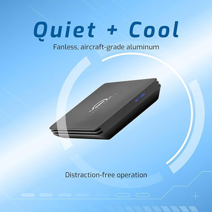 OWC 480GB Envoy Pro FX Portable Rugged External NVMe M.2 SSD Drive Thunderbolt 3