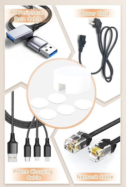 Maveek 5 Sets Magnetic Cable Management Clips